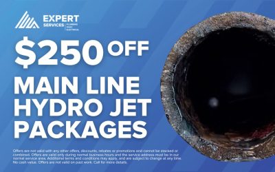 $250 OFF Main Line Hydro Jet