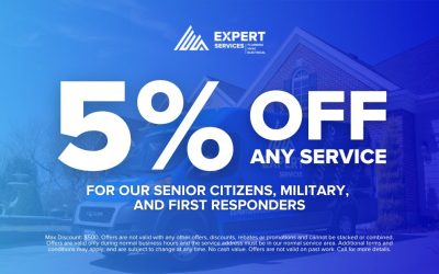 5% OFF for Senior Citizens, Military, and First Responders